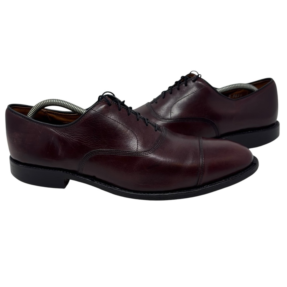 Allen Edmonds Park Ave Brown Leather Cap Toe Dress Oxfords Size 9.5 D